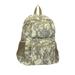 Montauk Leather Club Military Camouflage Water Resistant Backpack with 2 Front Zipper Pockets