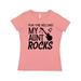 Inktastic For the Record, My Aunt Rocks Adult Women's T-Shirt Female Mauve L