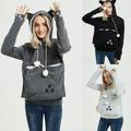 Fashion Family Matching Hoodies Long Sleeve Cat Ear Hooded Coat