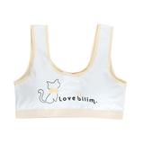 Wuffmeow Adolescent Girls Training Bra Soft Cotton Breathable Camisoles Underwearï¼Œ8-14T