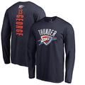 Paul George Oklahoma City Thunder Fanatics Branded Backer Name & Number Long Sleeve T-Shirt - Navy