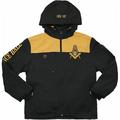 Big Boy Prince Hall Mason Divine S4 Mens Hooded Windbreaker Jacket [Black - L]