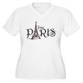 CafePress - J'aime Paris - Women's Plus Size V-Neck T-Shirt