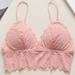 Linbaiway Female Deep V Bralette Women Push up Bra Seamless Sexy Lace Padded Underwear Brassiere Lingerie Girls Crop Tops