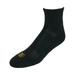 PowerSox Cushion Quarter Socks with Coolmax, 3 Pairs Shoe Size: 9-13 Black