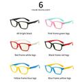 Ame New Baby Anti-blue Light Silicone Glasses Brand Children Soft Flexible Bendable One-piece Frame Goggle Plain Glasses Kids Eye Fame Eyewear Fashion