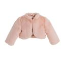 Blush Pink Faux Fur Capes Formal Flower Girl Bolero Cozy Fur Jacket