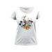 Disney Retro Friends Logo Women's Scoopneck T-Shirt Graphic Tee