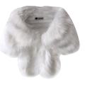 BRC 2021 Winter Women Artificial Wool Fox Fur Warm Shawl Faux Fur Shawl Thick Shawl Cloak