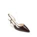 Villa Rouge Womens Crocodile Leather Carrie Slingback Pumps Hickory Multi Size 8
