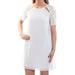 BCBGENERATION $118 Womens New 1122 White Lace Cut Out Shift Dress XS B+B