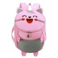 Zewfffr Kids Animal Print Backpack Children Anti-lost Rope Nylon School Bag (Pink)