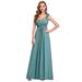 Ever-Pretty Women's Elegant Formal Evening Dresses 09768 for Women (Dusty Blue 8 US)