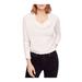 Free People Womens Wide Neck Thermal Sweater