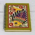NOVICA Dreamy Fish & Handmade Paper Journal | 9 H x 6.25 W x 0.6 D in | Wayfair 314439