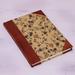 NOVICA Flowering Memories & Leather Accented Jute Journal | 7 H x 4.9 W x 0.6 D in | Wayfair 304149