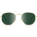 WearMe Pro - Geometric Round Gold Frame Retro Sunglasses