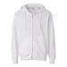 Independent Trading Co. Midweight Full-Zip Hooded Sweatshirt SS4500Z White L