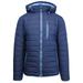 Men's Heavyweight Puffer Jacket With Contrast Color Trim & Detachable Hood (S-2XL)