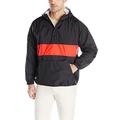 Charles River Apparel Men's Classic Striped Pullover Jacket, Black/Red, Small