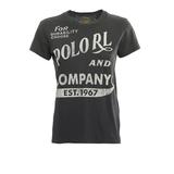 Ralph Lauren Black Vintage Print Cotton T-shirt, Brand Size X-Large