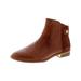 Louise Et Cie Womens Tangie Leather Zipper Ankle Boots