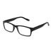 FOSTER GRANT Mens Square Black Reader Glasses