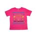 Inktastic Happy Hanukkah Sweater Style Design with Menorah and Dreidel Toddler Short Sleeve T-Shirt Unisex Hot Pink 3T