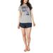 Retrospective Co. Women's Babydoll T-Shirt and Shorts 2-Piece Pajama Set
