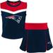 New England Patriots Youth Two-Piece Spirit Cheerleader Set - Navy/Red