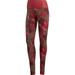 Adidas Womens Believe This Printed High Rise Ankle Leggings