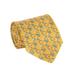 Salvatore Ferragamo Men's Giraffes Print Silk Tie Yellow