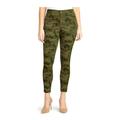 Nine West Womens Size 12 Slim Fit Printed Denim Gramercy Ankle Jeans, Green Military Camo