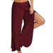 Niuer S-5XL Women Sporty High Split Mid Waisted Pants Comfy Track Pants Activewear for Pilates Yoga Dancing Running