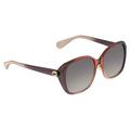 Gucci Injection Grey Gradient Round Ladies Sunglasses GG0371SK 003 57