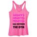 Womenâ€™s Triblend Tank Top â€œDisney's Forgotten Princess Has Entered The Gymâ€� X-Large, Pink