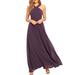 Off Shoulder Long Bridesmaid Dresses for Women Cross Halter Chiffon Wedding Guest Formal Prom Evening Party Gown