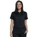 Cherokee Workwear Revolution Scrubs Top for Women Hidden Snap Front Collar Shirt Plus Size WW669, 5XL, Black
