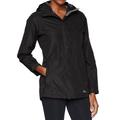 White Sierra Women's Hooded Zip-Front Rain Jacket, Black, Small