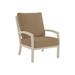 Tropitone Muirlands Patio Chair w/ Cushions in Brown | 39.5 H x 27.5 W x 33 D in | Wayfair 612011_SNR_Canvas Heather Beige