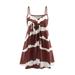 Sexy Dance Women Striped Strappy Mini Dress Summer Casual Sleeveless Slip Dress Beach Holiday Party Ruched Sundress