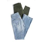 Pre-ownedJoes C Of H Los Angles Womens Skinny Cargo Wide Leg Jeans Green Size 26 24 Lot 2