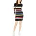 Sanctuary Womens Striped Long Sleeve Sweaterdress