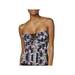 Hula Honey Womens Printed Ruched Swim Top Separates