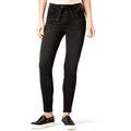 Rewind Lace-up Skinny Jeans Black