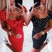 SUNSIOM Womens Summer Polka Dot Short Sleeve Dress Bodycon Party Cocktail Mini Sundress