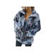 Luxsea Women Autumn Casual Ladies Fashion Tie Dye Jacket With Pocket Daily Coats