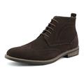 Bruno Marc Mens Ankle Chukka Boots Suede Leather Casual Oxford Shoes URBAN-02 DARK/BROWN Size 15