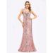 Ever-Pretty Womens Mermaid Prom Dresses for Women 07872 Orchid US4