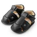 Saient Toddler Baby PU Sandals Shoe Casual Shoes Sneaker Anti-slip Soft Sole